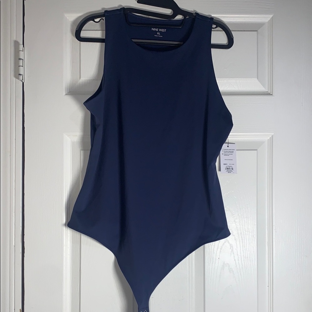 Nine West Women's Navy Blue Sleeveless Top